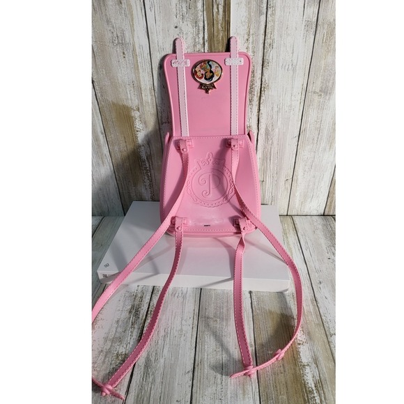 Disney Princess Backpack Purse Pink Belle Ariel Jasmine Girls Shoulder Bag - Picture 8 of 8